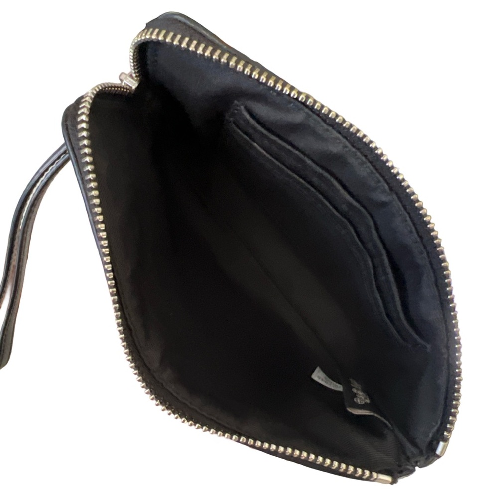 Coach Wristlet with Gold & Silver Tulip Print on Brown & Black C Monogram - Picture 3 of 5